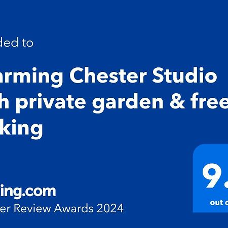Charming Chester Studio With Private Garden & Free Parking Exteriér fotografie